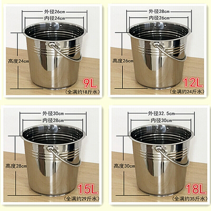 不锈钢储水桶带盖提拎15L 详情页